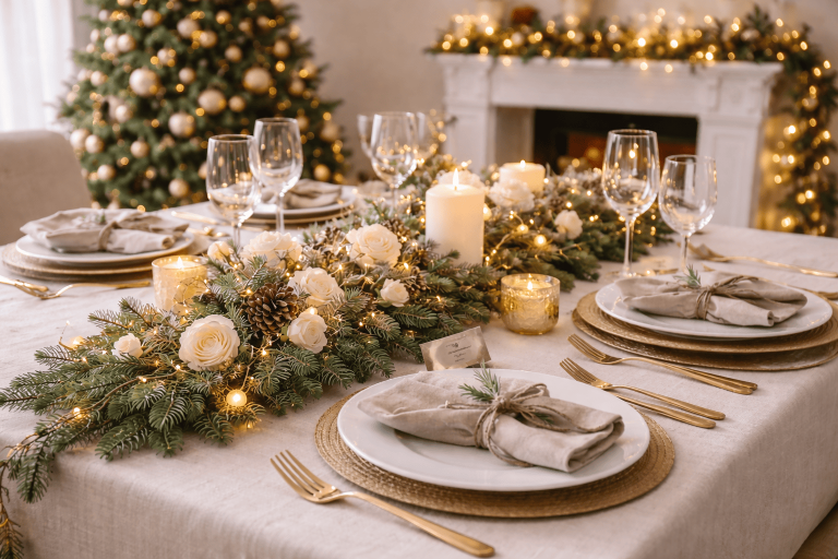 decoration de table de noel