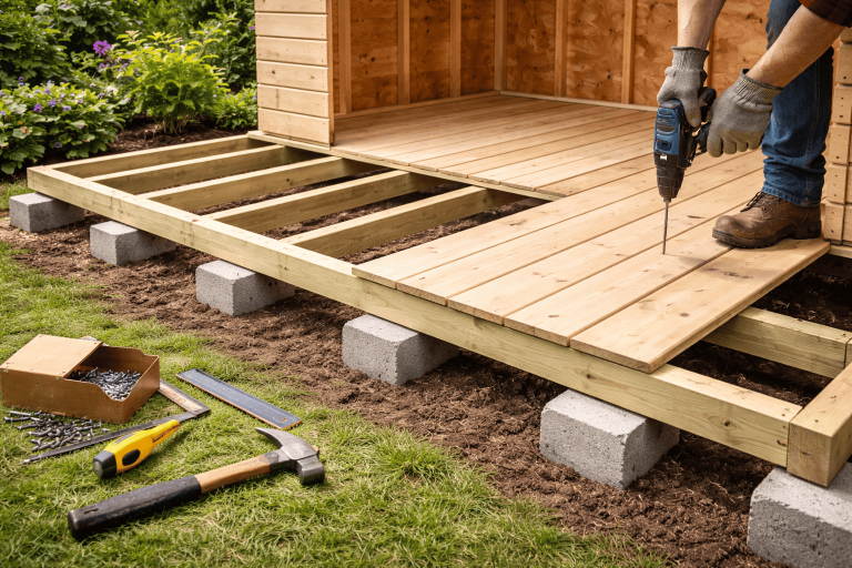 Comment-fabriquer-un-plancher-pour-abri-de-jardin-lepetitpopulaire.fr