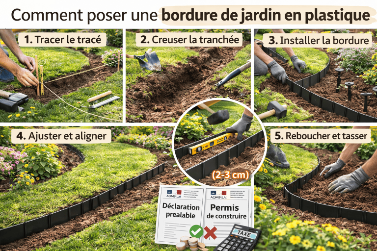 Comment-poser-une-bordure-de-jardin-en-plastique