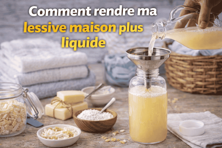 Comment rendre une lessive maison plus liquide facilement