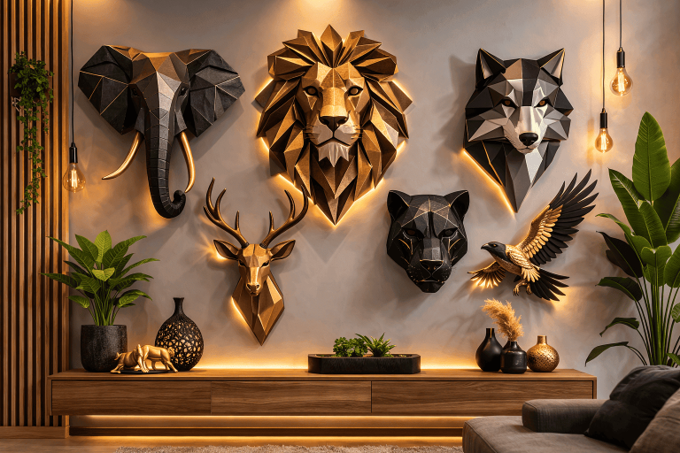 decoration-murale-animaux-3d